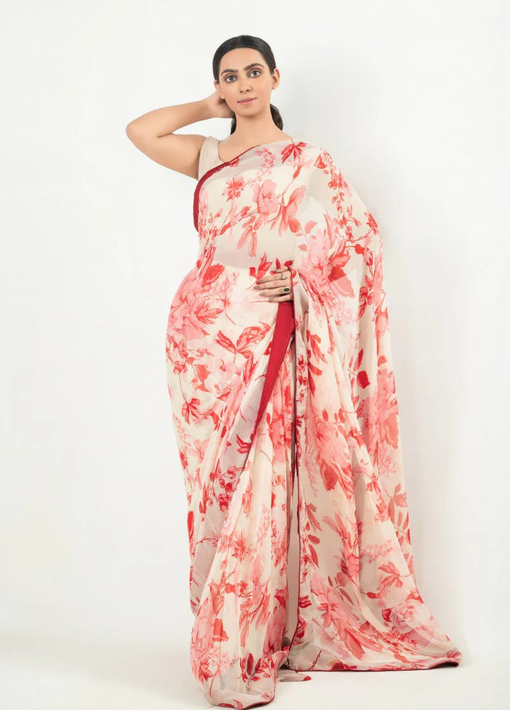 Imran Aftab RTW Printed Chiffon 3 Piece Suit IASC 24 - Festive Collection