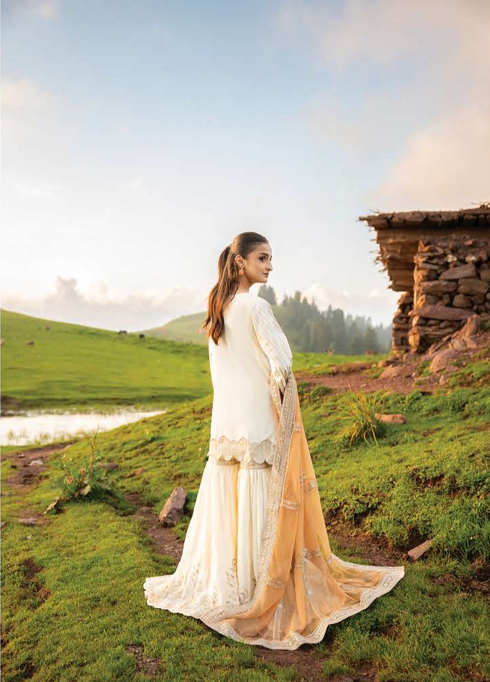 Dastaan by Zebtan Unstitched Embroidered Tassal Silk 3 Piece Suit ZB26UD DZ-03 - Festive Collection