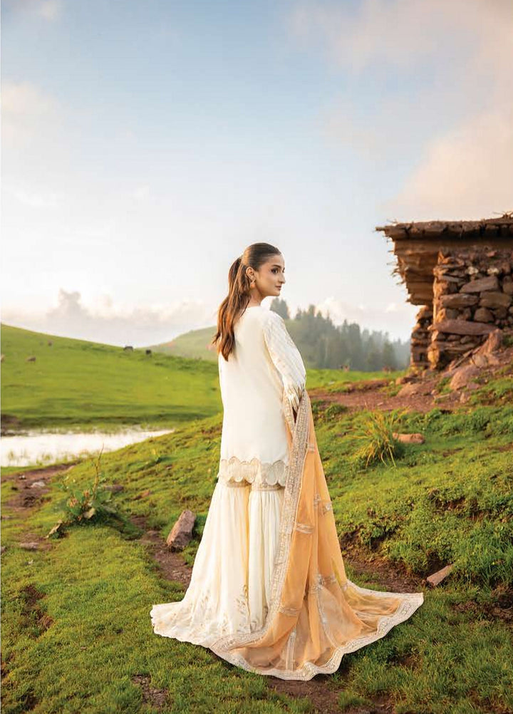 Dastaan by Zebtan Unstitched Embroidered Tassal Silk 3 Piece Suit ZB26UD DZ-03 - Festive Collection