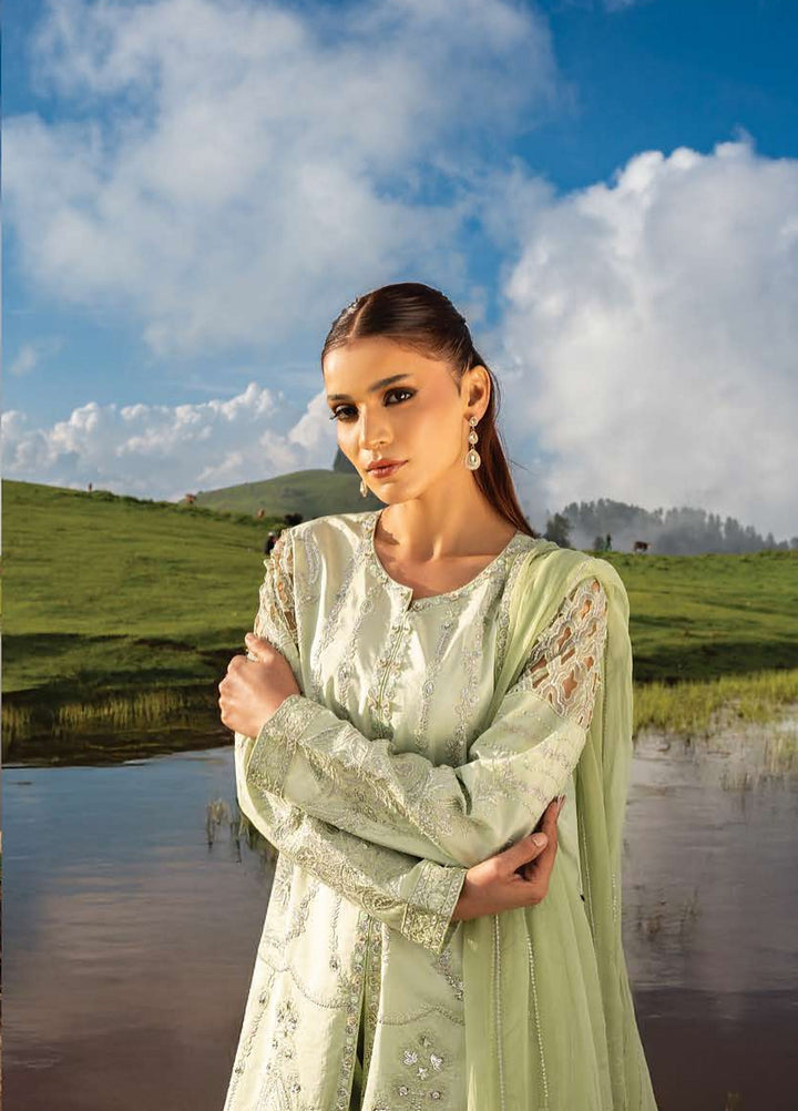 Dastaan by Zebtan Unstitched Embroidered Tassal Silk 3 Piece Suit ZB26UD DZ-05 - Festive Collection