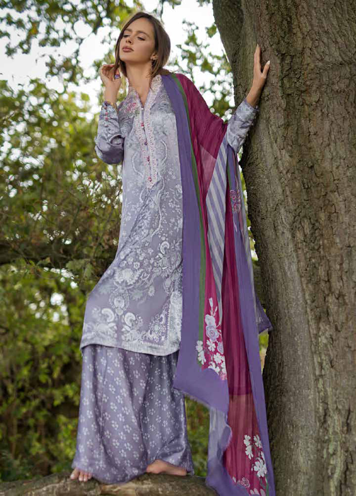 Sobia Nazir Satin Unstitched Printed 3 Piece Suits SN25SF D-01 - Festive Collection.