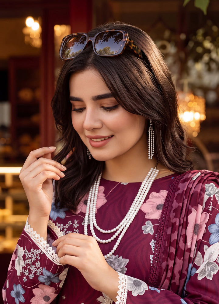Coco by Al Zohaib Unstitched Printed Cambric 3 Piece Suit AZ26UCC D-01 - Casual Collection