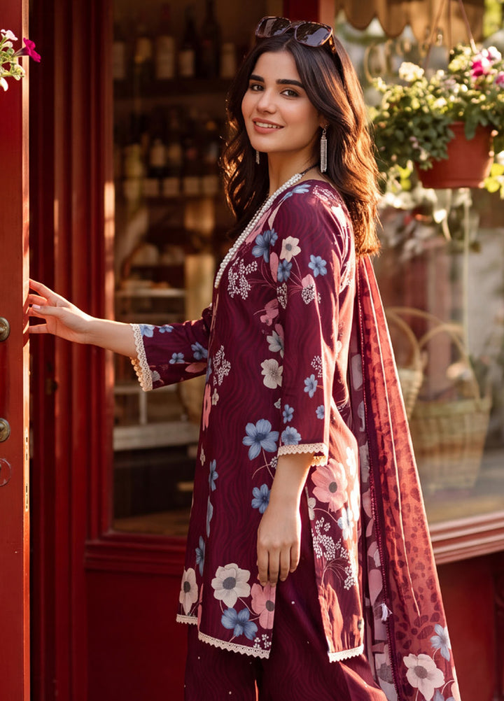 Coco by Al Zohaib Unstitched Printed Cambric 3 Piece Suit AZ26UCC D-01 - Casual Collection