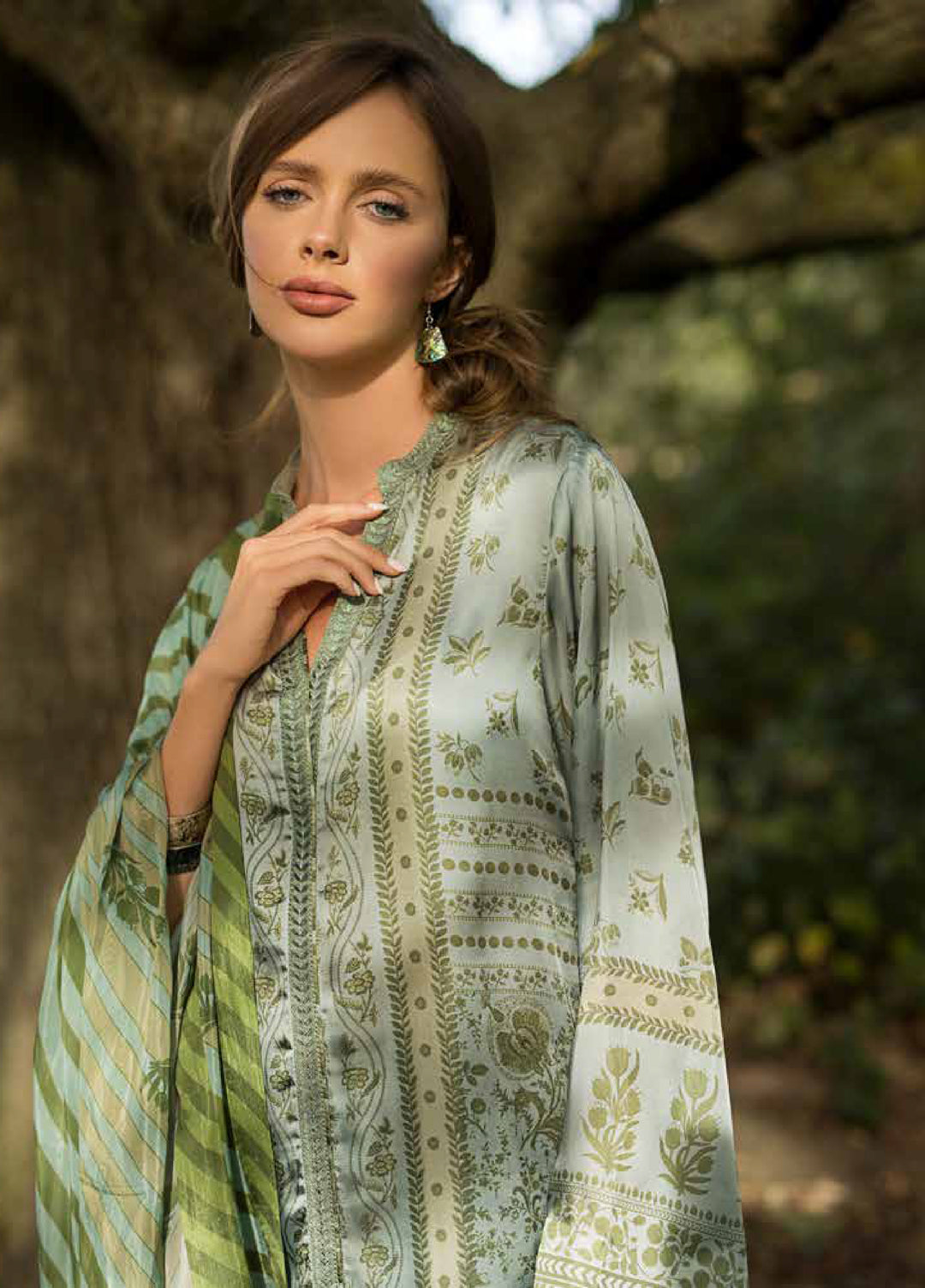 Sobia Nazir Satin Unstitched Printed 3 Piece Suits SN25SF D-02 - Festive Collection