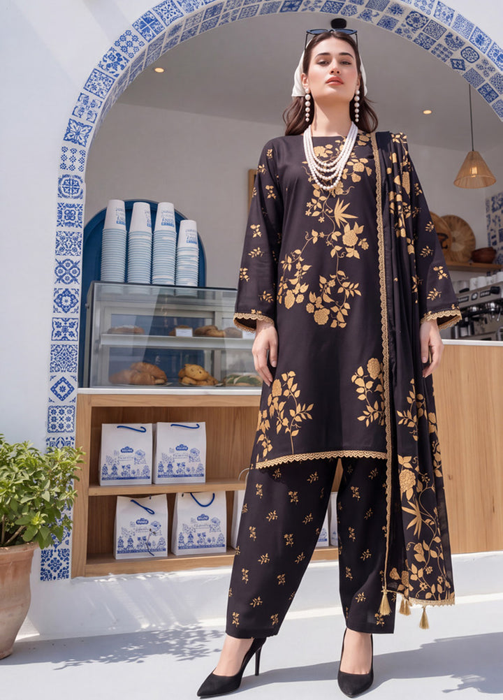 Coco by Al Zohaib RTW Printed Cambric 3 Piece Suit AZ26RCC D-02 - Casual Collection