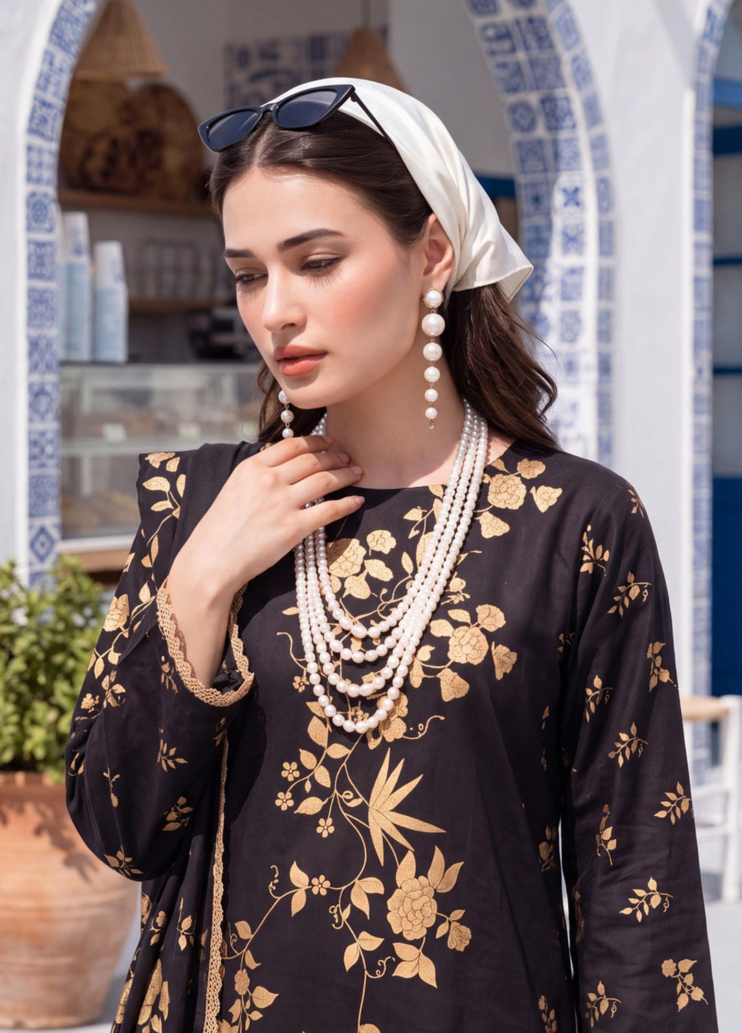 Coco by Al Zohaib RTW Printed Cambric 3 Piece Suit AZ26RCC D-02 - Casual Collection
