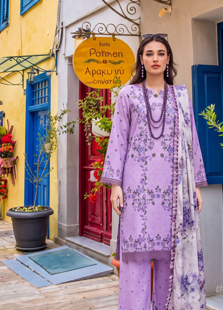 Coco by Al Zohaib Unstitched Printed Cambric 3 Piece Suit AZ26UCC D-03 - Casual Collection