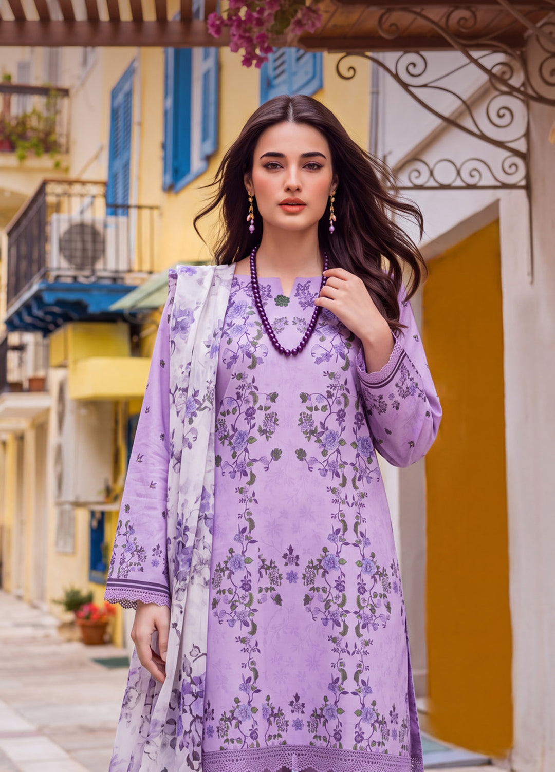 Coco by Al Zohaib Unstitched Printed Cambric 3 Piece Suit AZ26UCC D-03 - Casual Collection