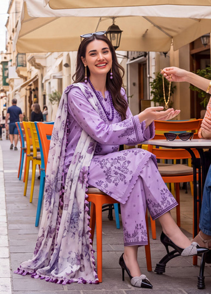 Coco by Al Zohaib RTW Printed Cambric 3 Piece Suit AZ26RCC D-3 - Casual Collection