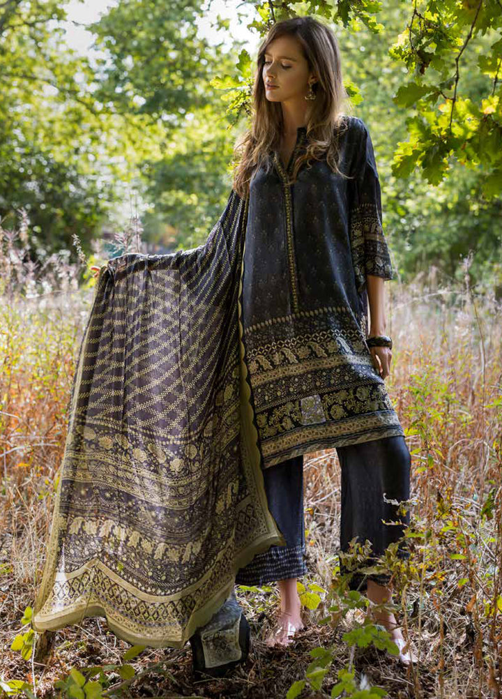 Sobia Nazir Satin Unstitched Printed 3 Piece Suits SN25SF D-05 - Festive Collection