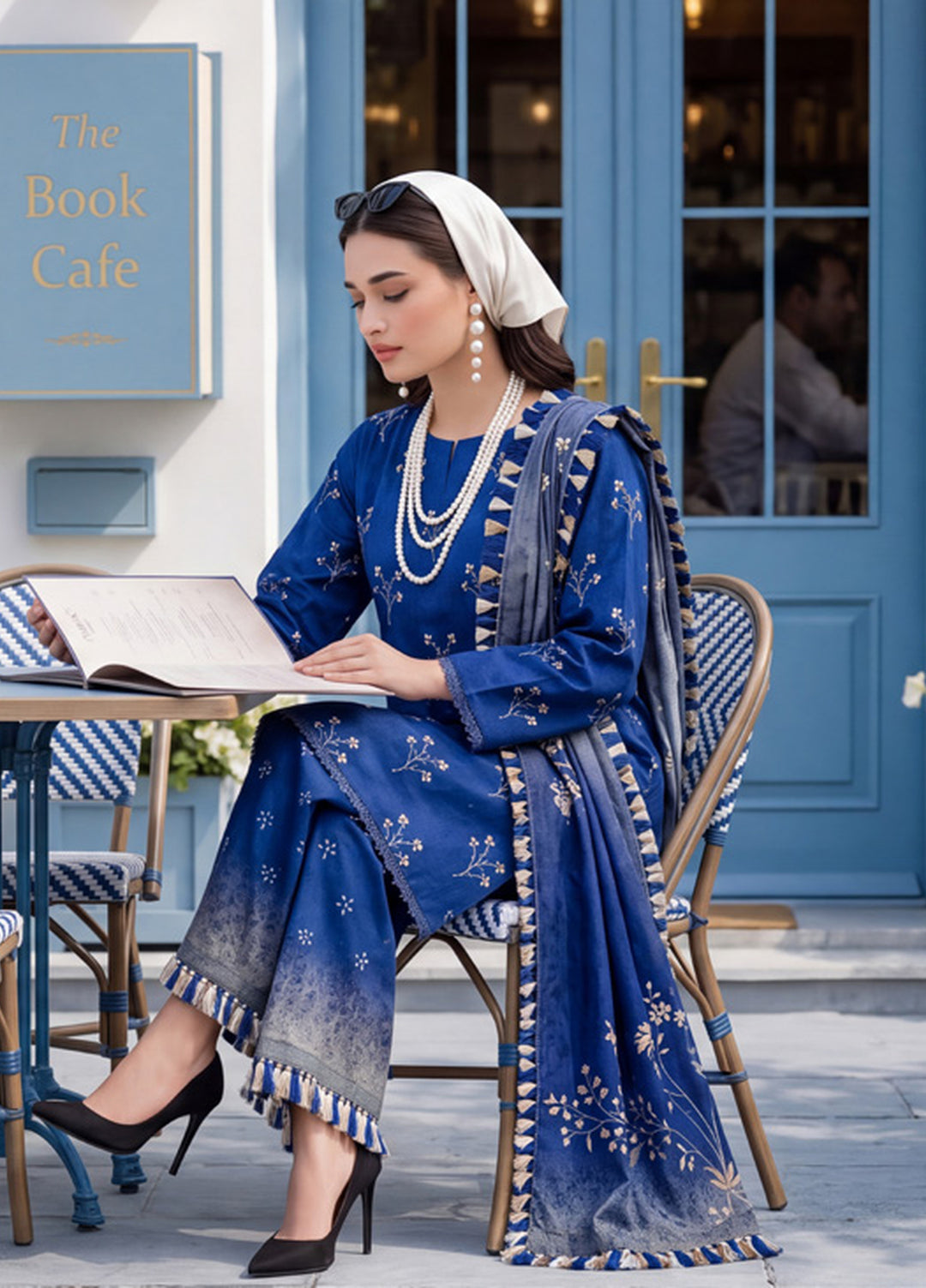 Coco by Al Zohaib Unstitched Printed Cambric 3 Piece Suit AZ26UCC D-05 - Casual Collection