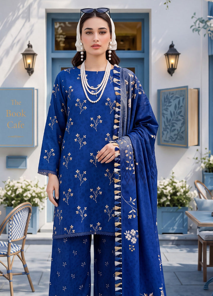 Coco by Al Zohaib RTW Printed Cambric 3 Piece Suit AZ26RCC D-05 - Casual Collection