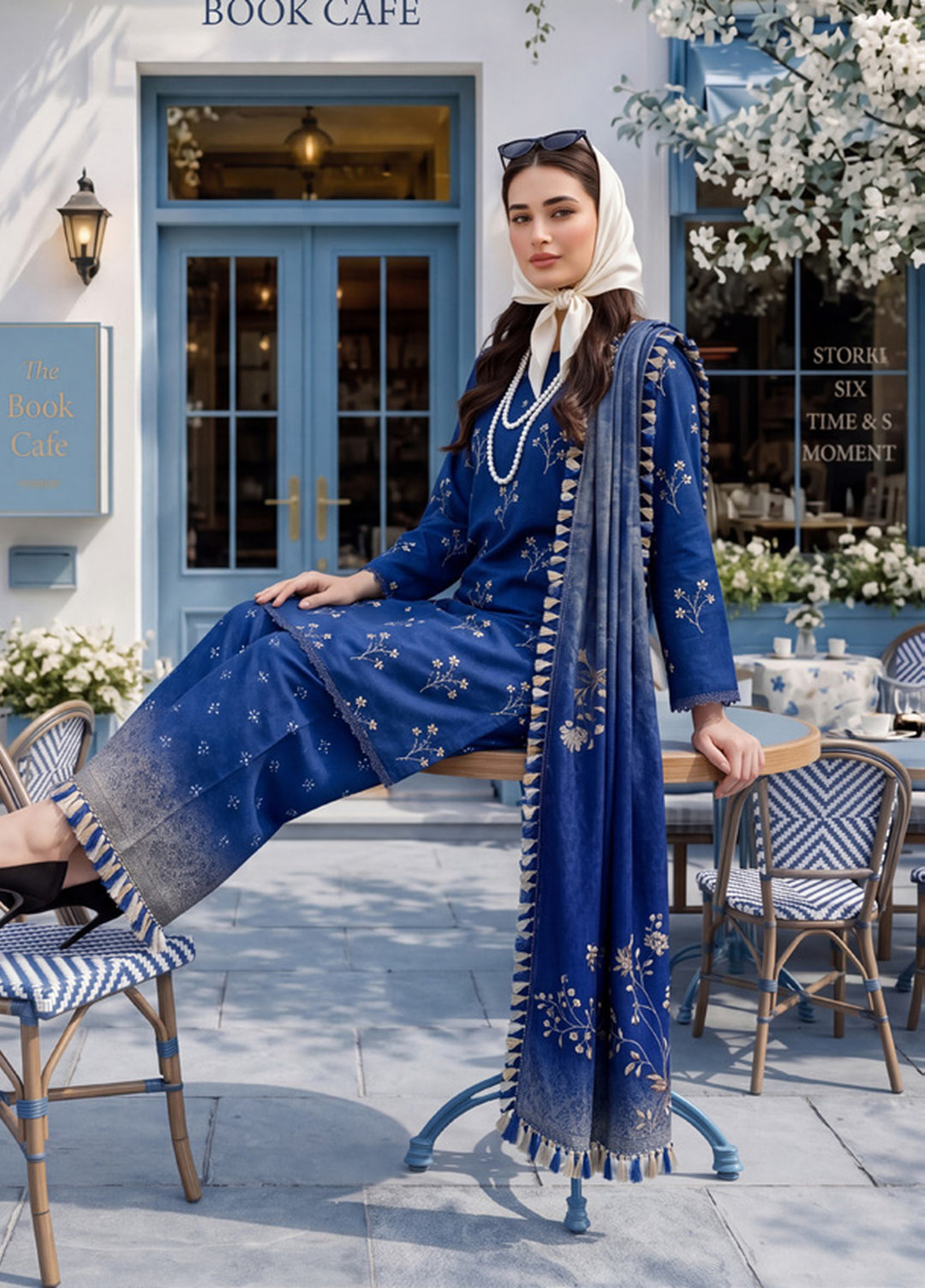 Coco by Al Zohaib Unstitched Printed Cambric 3 Piece Suit AZ26UCC D-05 - Casual Collection