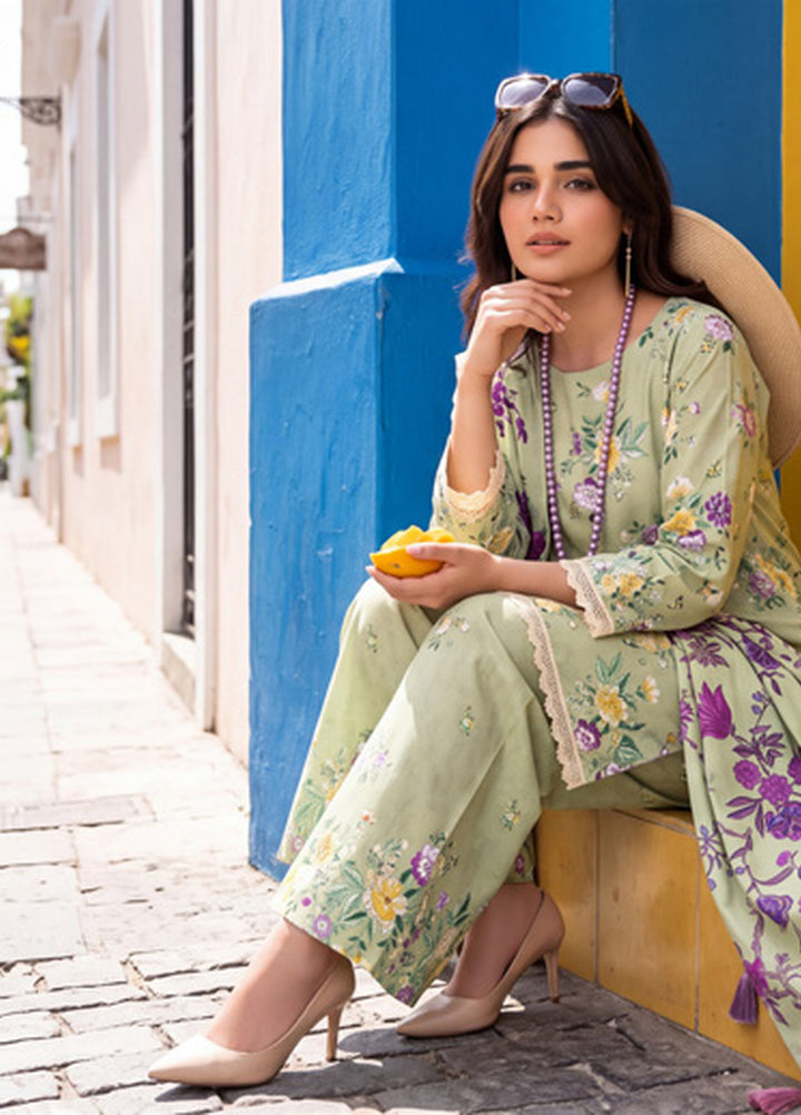 Coco by Al Zohaib RTW Printed Cambric 3 Piece Suit AZ26RCC D-06 - Casual Collection