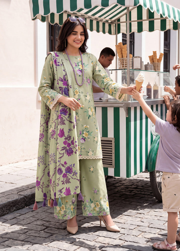 Coco by Al Zohaib RTW Printed Cambric 3 Piece Suit AZ26RCC D-06 - Casual Collection