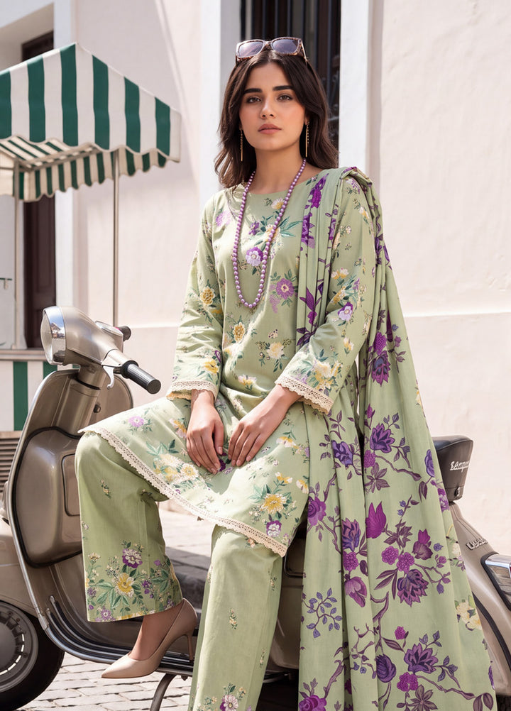 Coco by Al Zohaib RTW Printed Cambric 3 Piece Suit AZ26RCC D-06 - Casual Collection