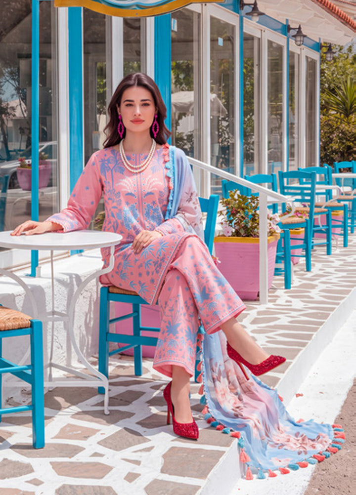 Coco by Al Zohaib Unstitched Printed Cambric 3 Piece Suit AZ26UCC D-07 - Casual Collection