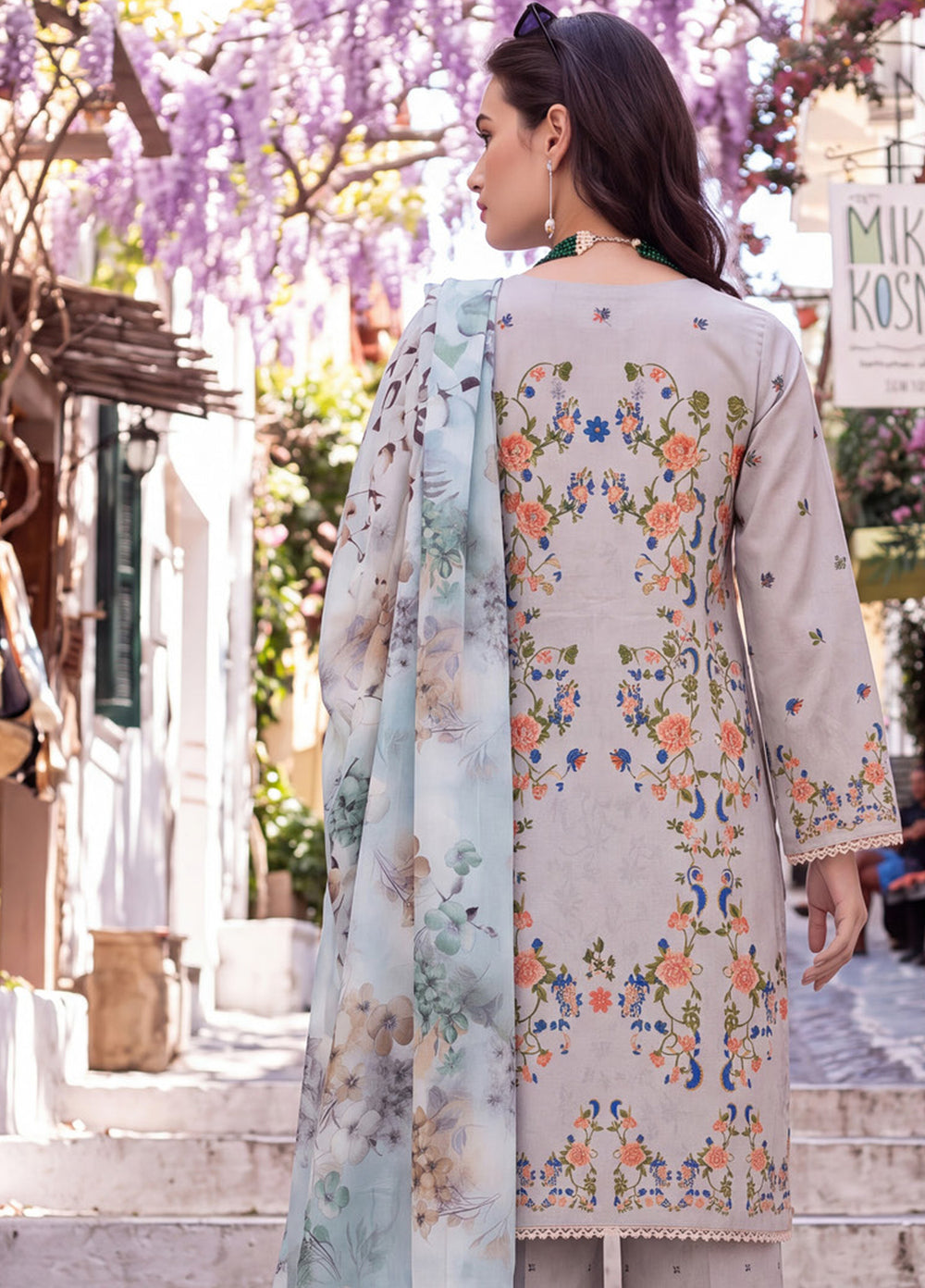 Coco by Al Zohaib Unstitched Printed Cambric 3 Piece Suit AZ26UCC D-08 - Casual Collection