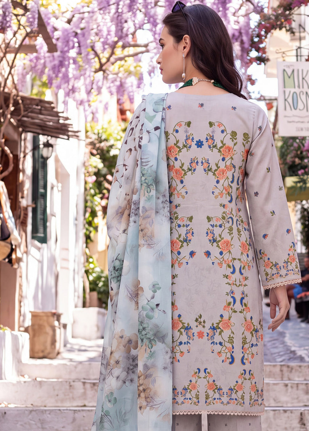 Coco by Al Zohaib RTW Printed Cambric 3 Piece Suit AZ26RCC D-08 - Casual Collection