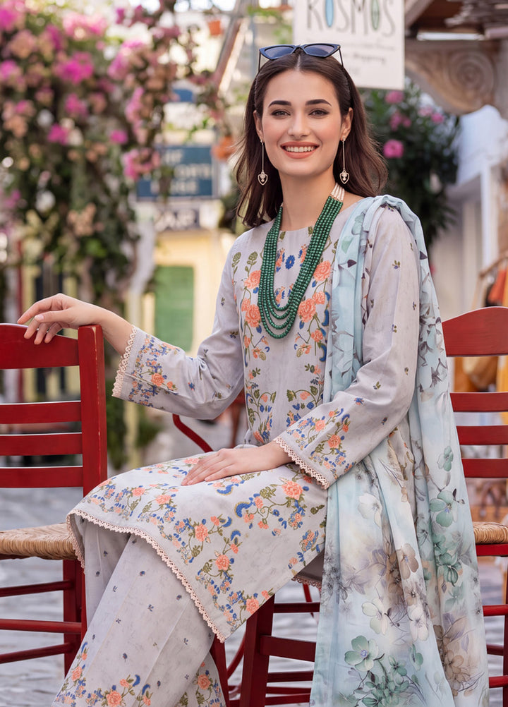 Coco by Al Zohaib RTW Printed Cambric 3 Piece Suit AZ26RCC D-08 - Casual Collection