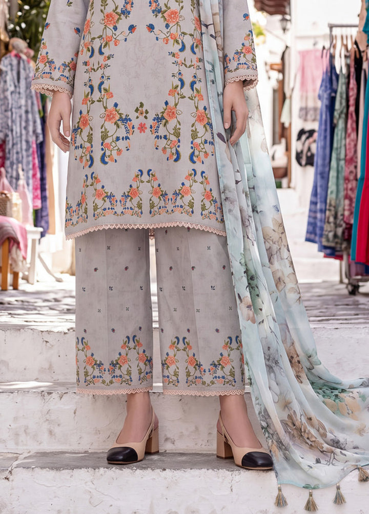 Coco by Al Zohaib RTW Printed Cambric 3 Piece Suit AZ26RCC D-08 - Casual Collection
