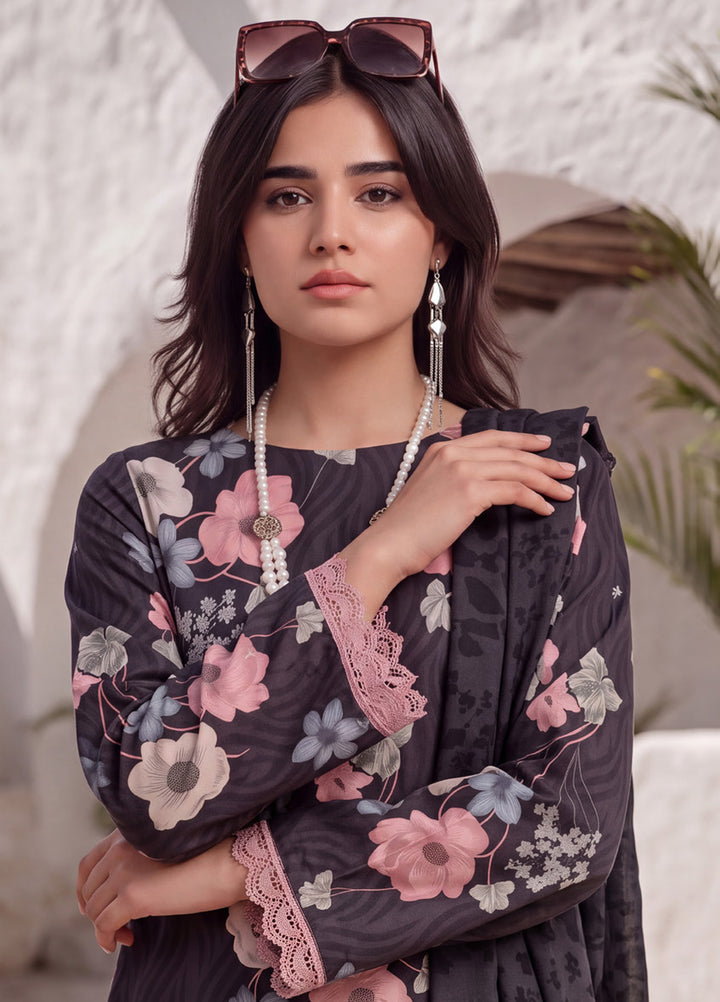 Coco by Al Zohaib Unstitched Printed Cambric 3 Piece Suit AZ26UCC D-09 - Casual Collection