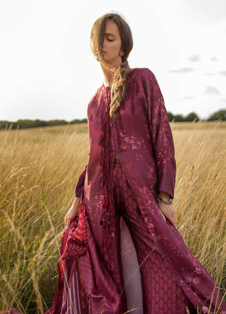 Sobia Nazir Satin Unstitched Printed 3 Piece Suits SN25SF D-10 - Festive Collection.