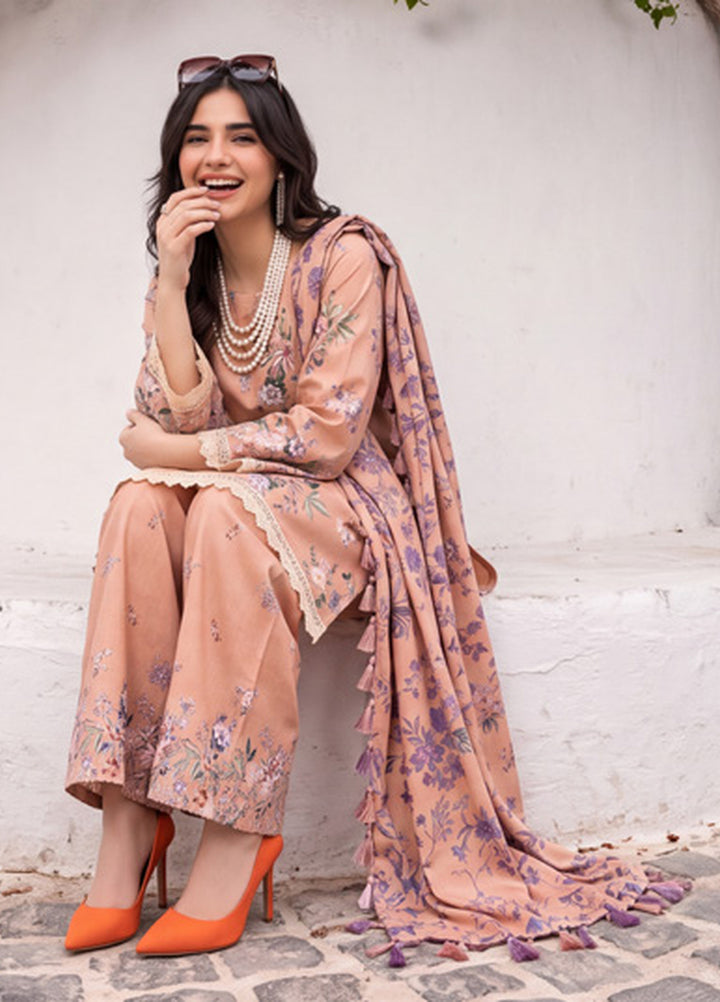 Coco by Al Zohaib RTW Printed Cambric 3 Piece Suit AZ26RCC D-10 - Casual Collection