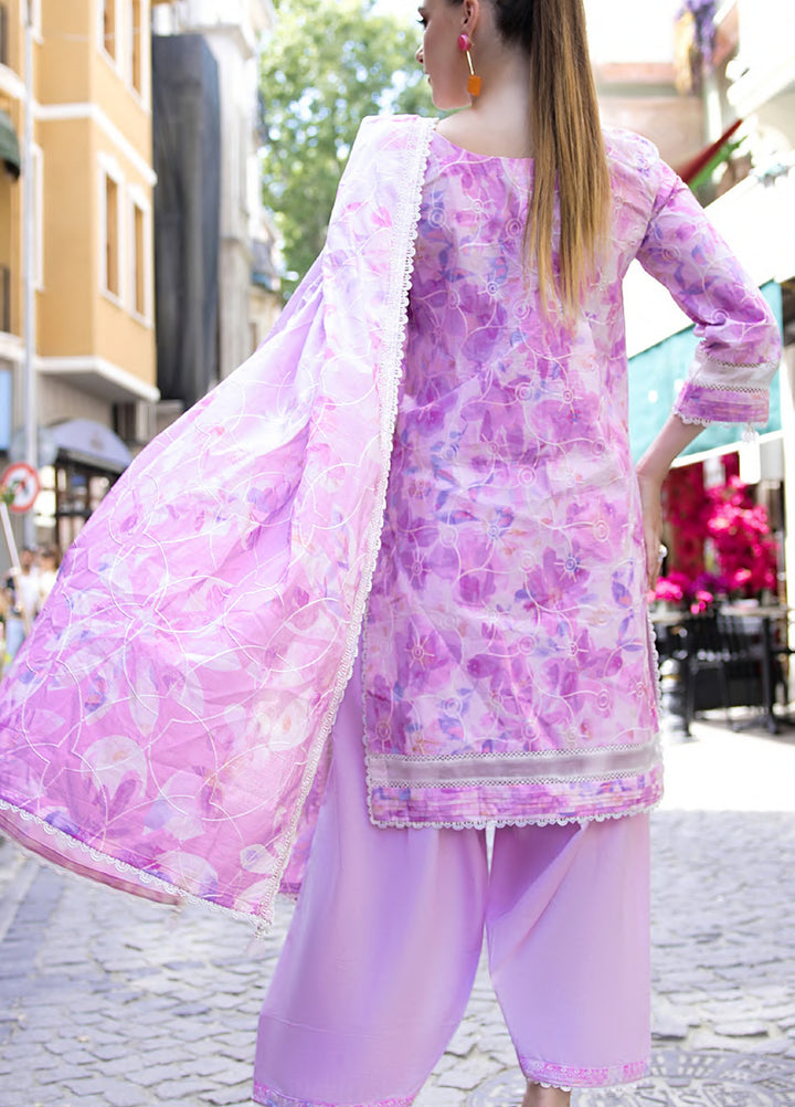 Al Zohaib Dhagakari Unstitched Embroidered Lawn 3 Piece Suit AZ26UD D-03 - Casual Collection