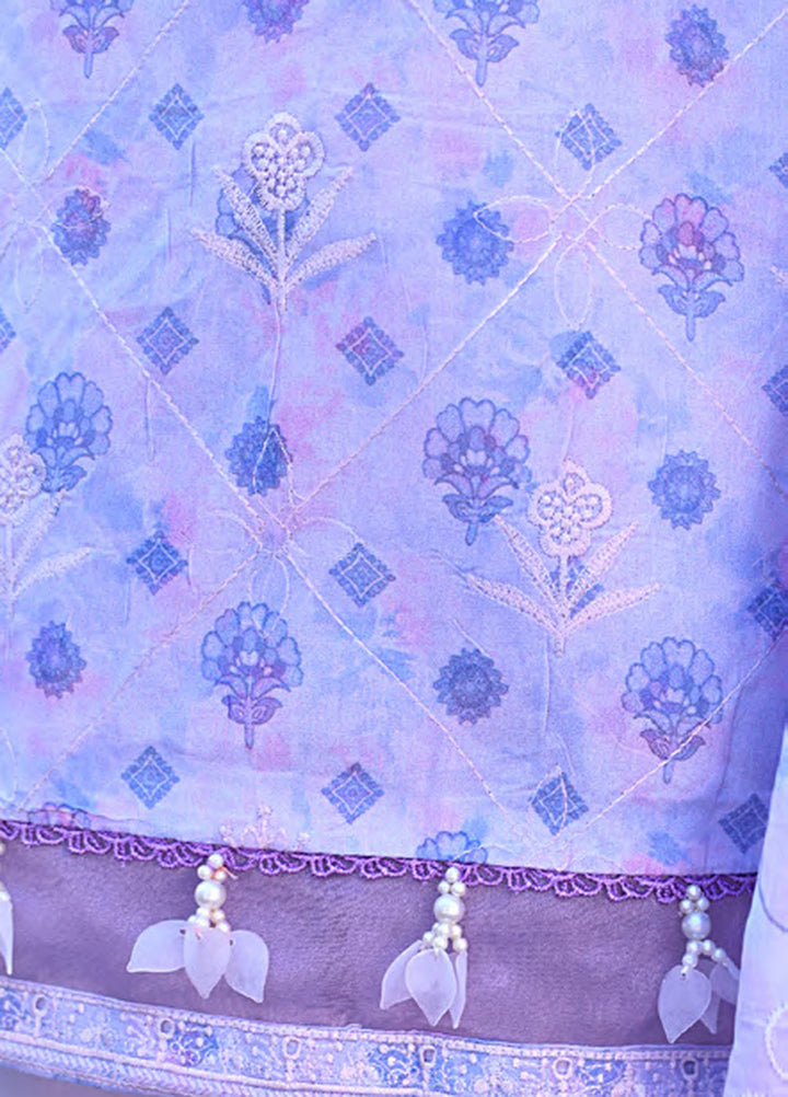 Al Zohaib Dhagakari Unstitched Embroidered Lawn 3 Piece Suit AZ26UD D-07 - Casual Collection