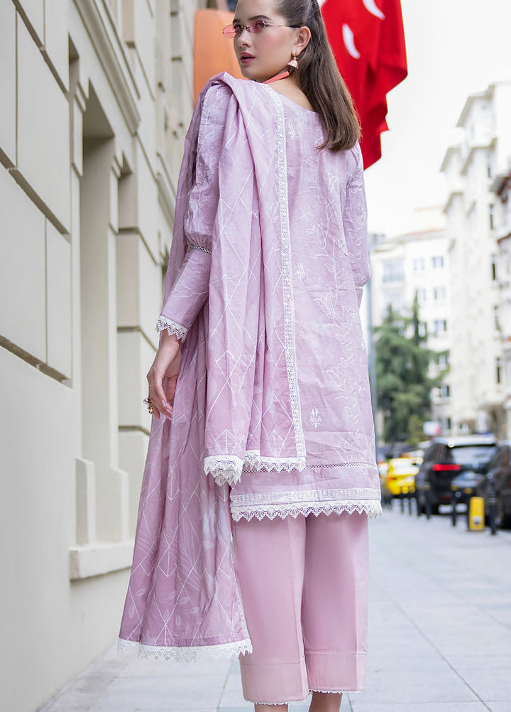 Al Zohaib Dhagakari Unstitched Embroidered Lawn 3 Piece Suit AZ26UD D-09 - Casual Collection