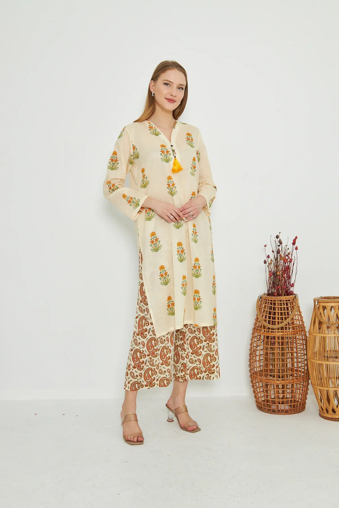 Dhaga Women Pret Printed 2 Piece Lawn Matching Separate FW24DSP0035 - Summer Collection