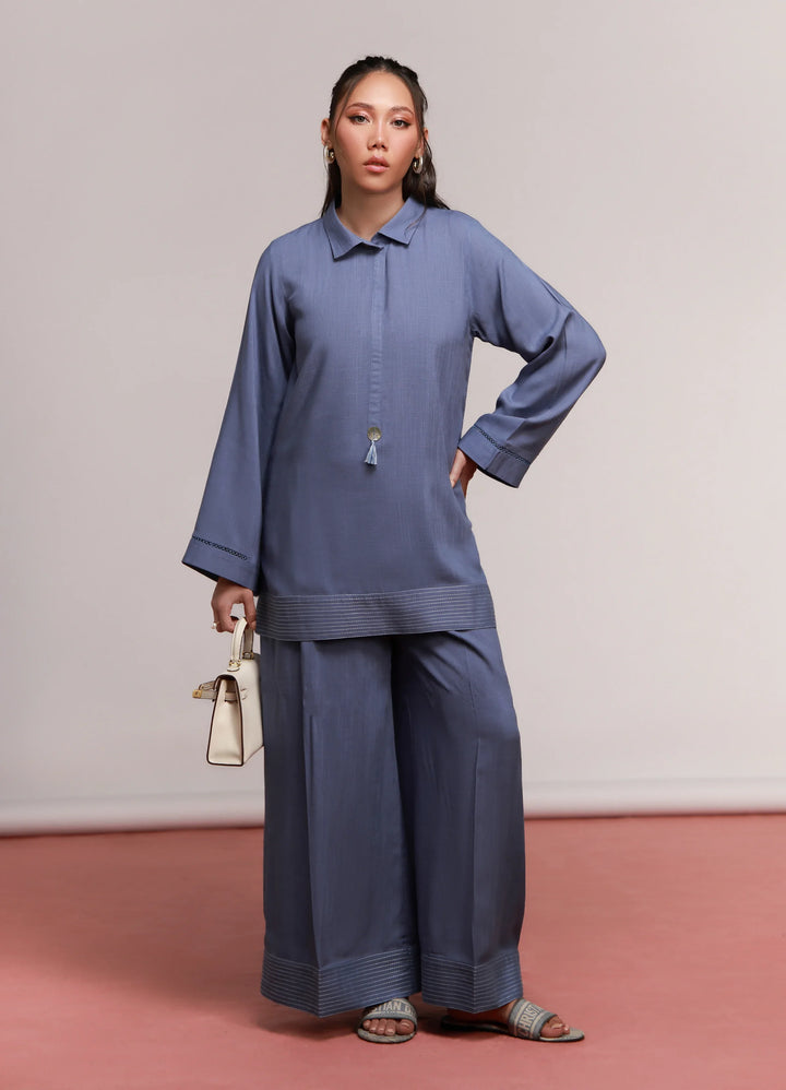 House of Meem RTW Solids Linen 2 Piece Suit Dusk Casual Collection