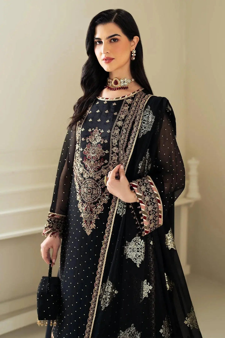 Alizeh Fashion Unstitched Embroidered Chiffon 3 Piece Suit AF26UCF AF-PS-8005-Alba - Festive Collection