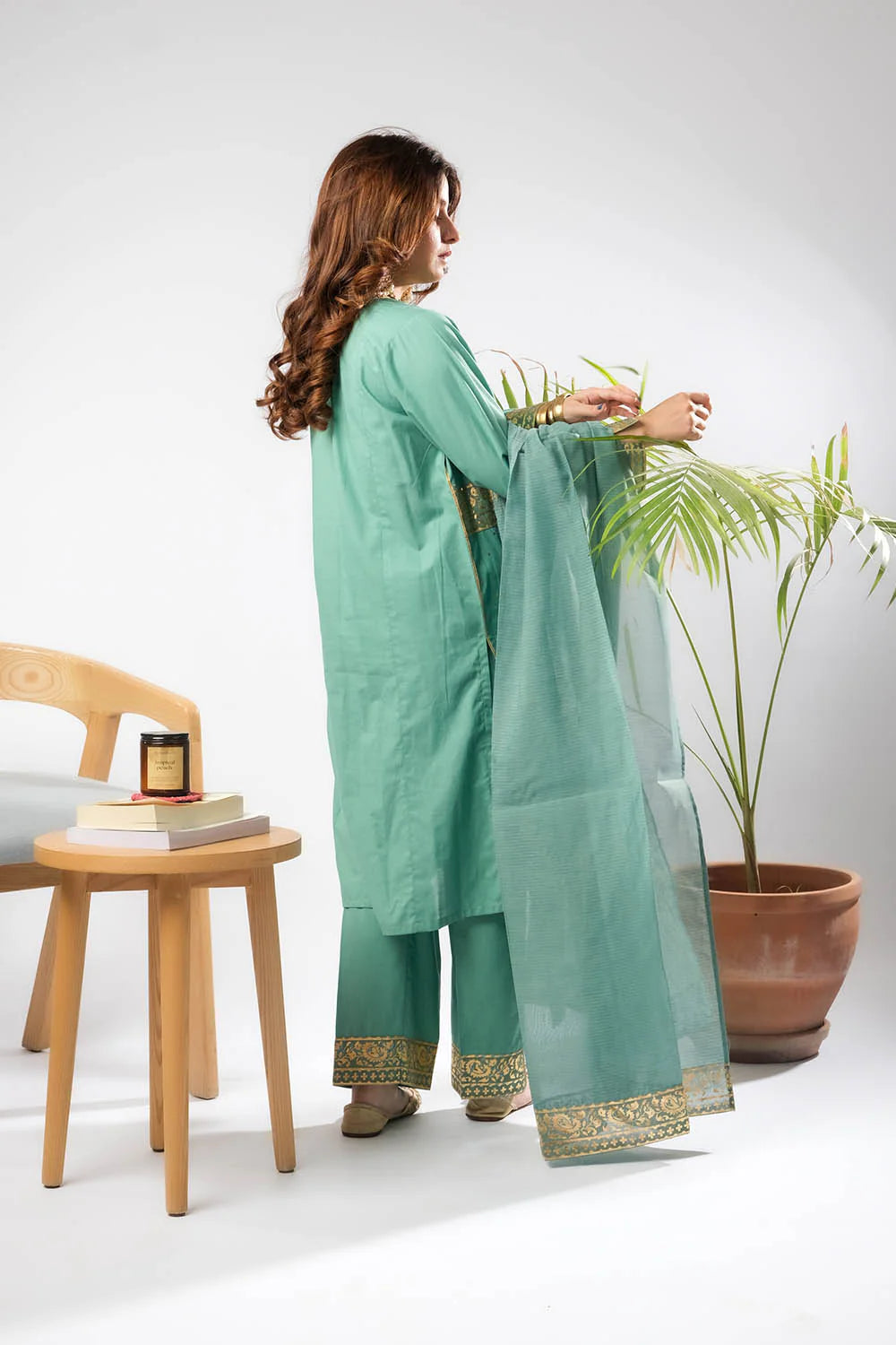 Senorita Women Embroidered Cotton 3 Piece Suit LBD-03395 - Casual Collection