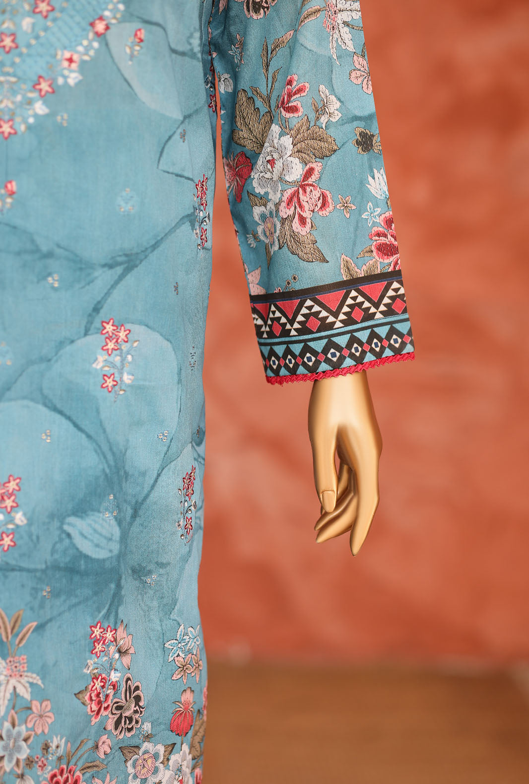 Elegant by HZ Textiles Unstitched Embroidered Lawn 3 Piece Suit EC-1048 Festive Collection