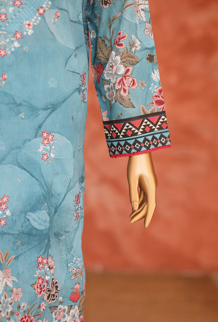 Elegant by HZ Textiles Unstitched Embroidered Lawn 3 Piece Suit EC-1048 Festive Collection