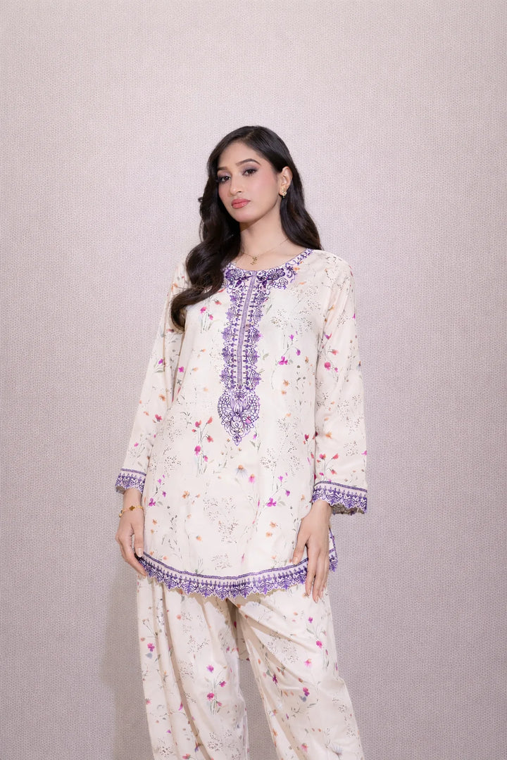 Urban Cut RTW Embroidered Cotton Co-Ord Sets Suit C-43 - Casual Collection