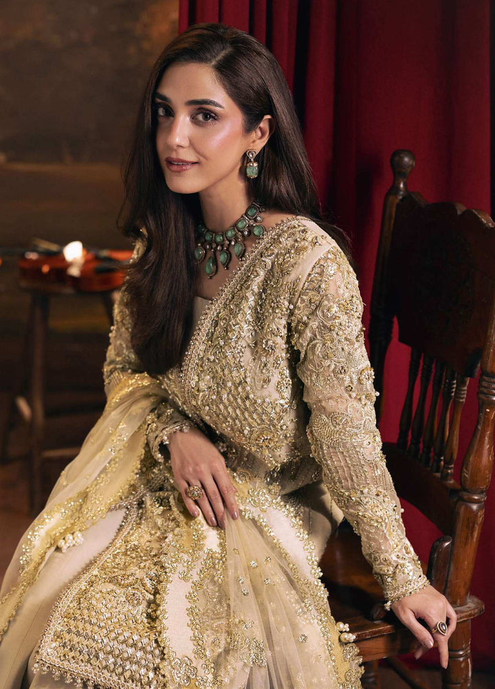 Seranade by Elaf Unstitched Embroidered Organza 3 Piece Suit EL26USW Opera FHM 01 - Wedding Collection