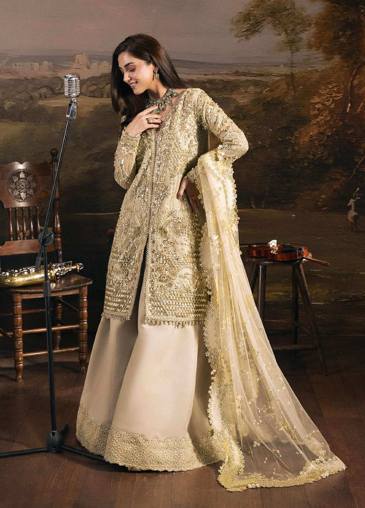Seranade by Elaf Unstitched Embroidered Organza 3 Piece Suit EL26USW Opera FHM 01 - Wedding Collection