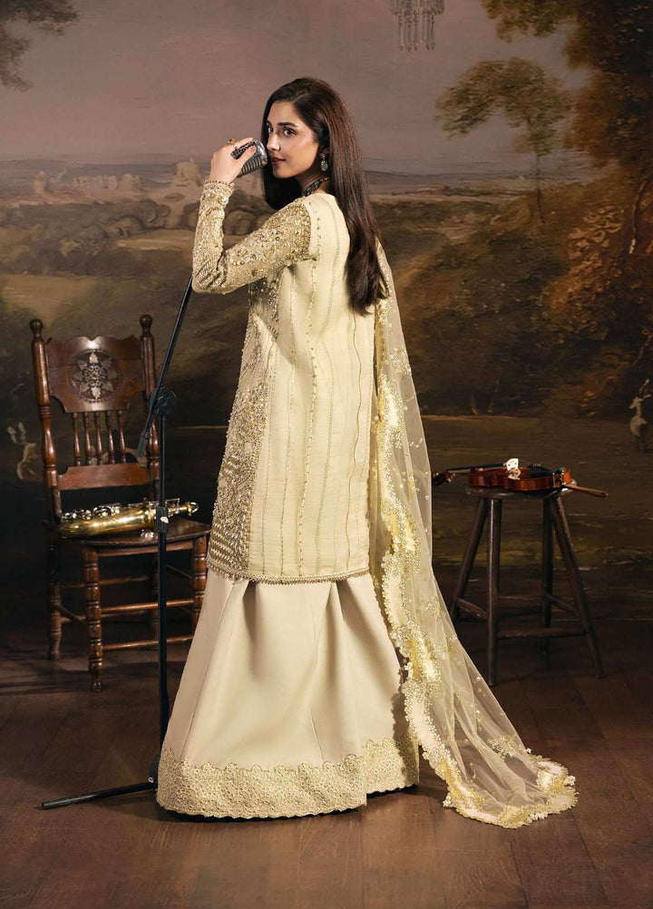 Seranade by Elaf Unstitched Embroidered Organza 3 Piece Suit EL26USW Opera FHM 01 - Wedding Collection