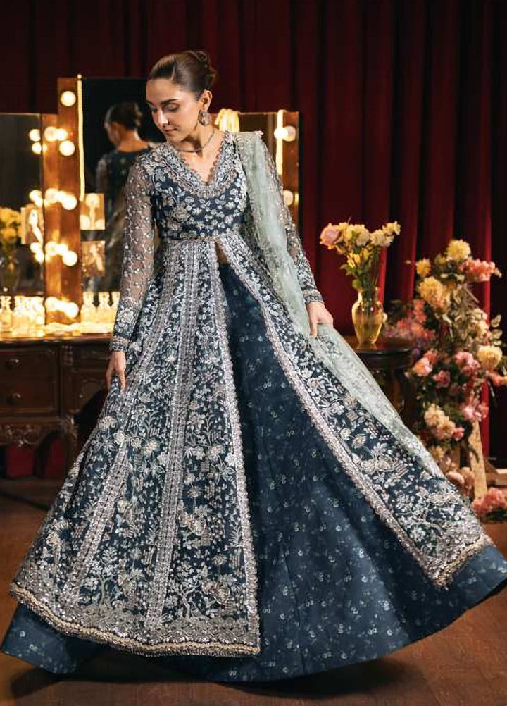 Seranade by Elaf Unstitched Embroidered Organza 3 Piece Suit EL26USW Mélodie FHM 02 - Wedding Collection