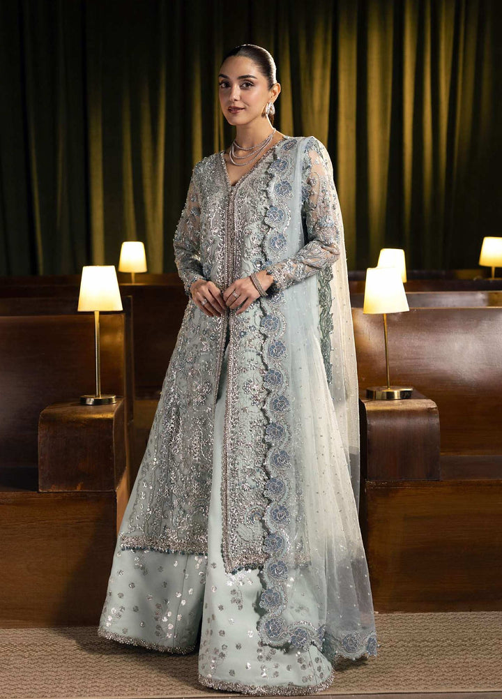 Seranade by Elaf Unstitched Embroidered Poly Net 3 Piece Suit EL26USW Lumière FHM-04 - Wedding Collection