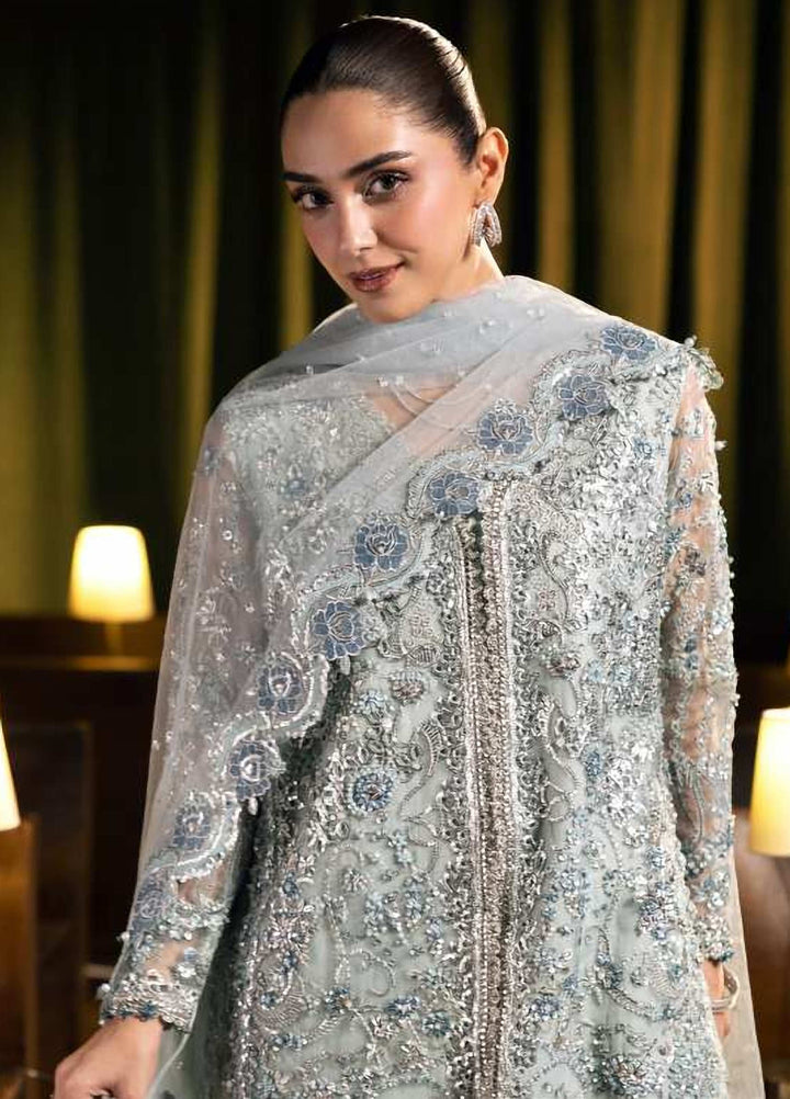 Seranade by Elaf Unstitched Embroidered Poly Net 3 Piece Suit EL26USW Lumière FHM-04 - Wedding Collection