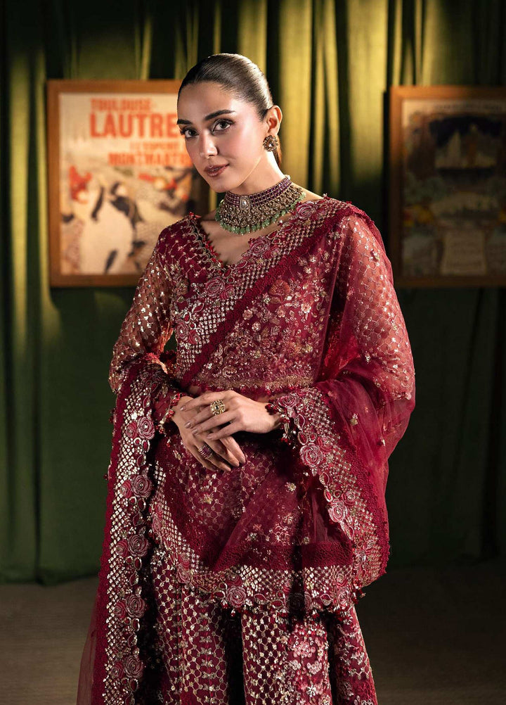 Seranade by Elaf Unstitched Embroidered Organza 2 Piece Suit EL26USW Amour FHM 07 - Wedding Collection
