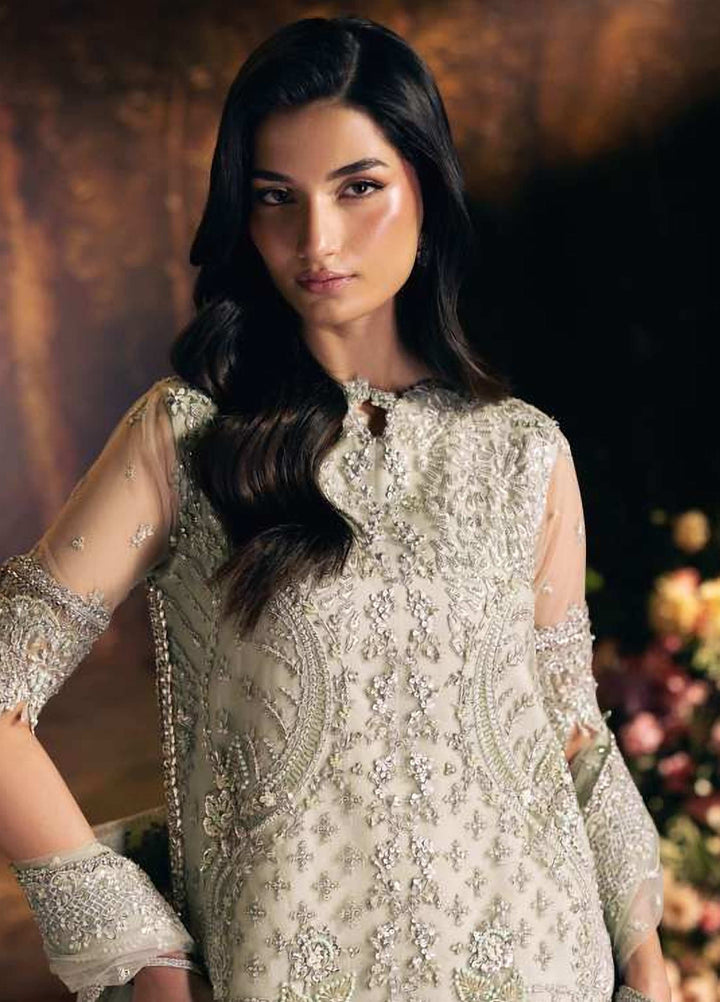 Seranade by Elaf Unstitched Embroidered Organza 3 Piece Suit EL26USW Elysia FHM-08 - Wedding Collection