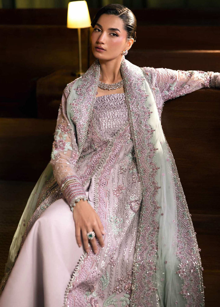 Seranade by Elaf Unstitched Embroidered Organza 3 Piece Suit EL26USW Ophelia EHM-09 - Wedding Collection