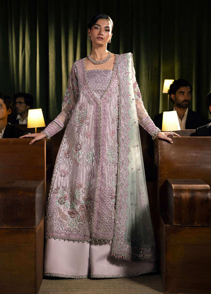 Seranade by Elaf Unstitched Embroidered Organza 3 Piece Suit EL26USW Ophelia EHM-09 - Wedding Collection