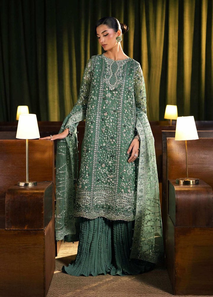 Seranade by Elaf Unstitched Embroidered Organza 3 Piece Suit EL26USW Verdella FHM 10 - Wedding Collection
