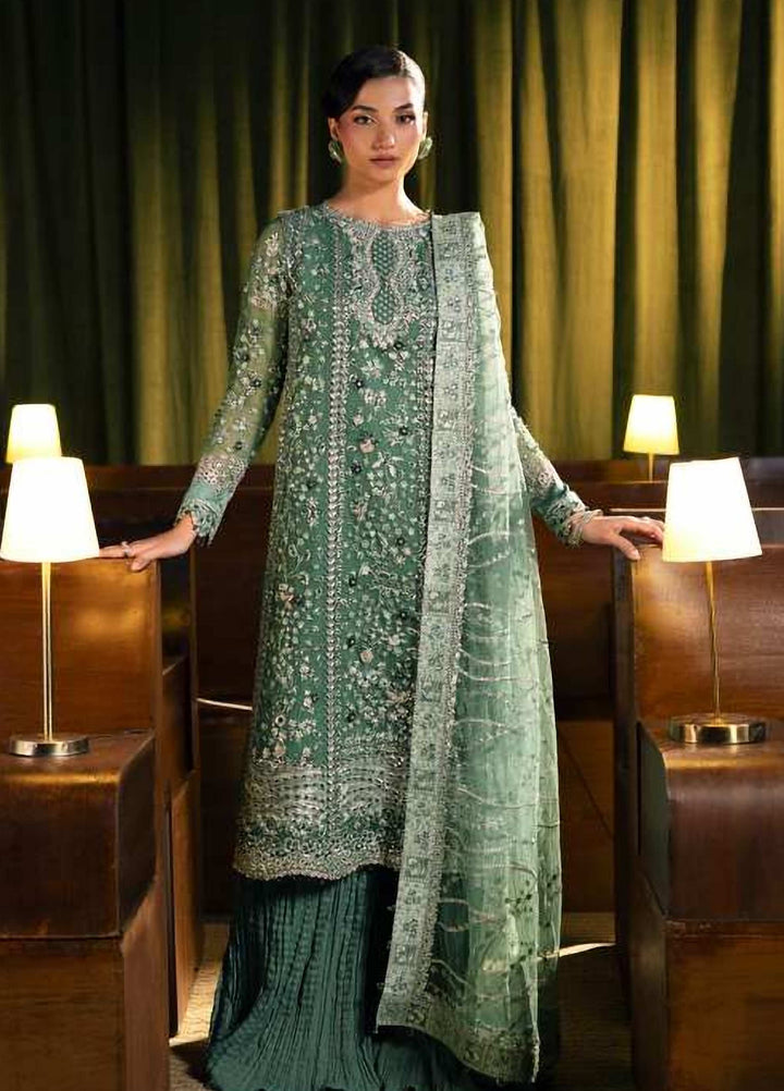 Seranade by Elaf Unstitched Embroidered Organza 3 Piece Suit EL26USW Verdella FHM 10 - Wedding Collection